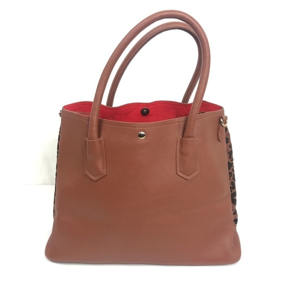 Ellie & Kate Brown Black Animal Print New With Tags Tote - Picture 2 of 15